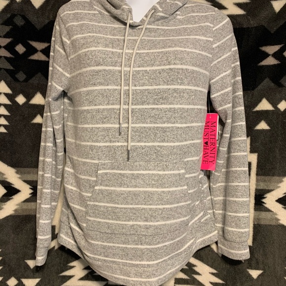 🆕Angel Kiss LongSleeve Maternity Hood Gray/White - Picture 2 of 16